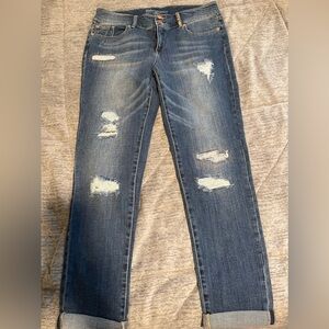 SoHo ripped boyfriend jeans